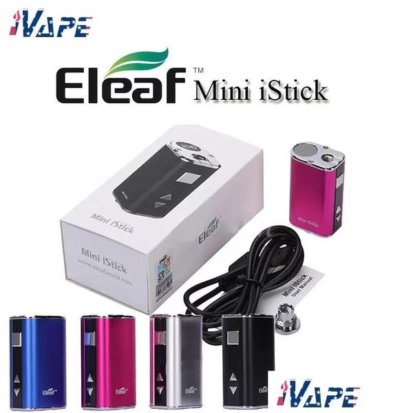 Boîtes de rangement de batteries Elea Mini Istick 10W kit intégré 1050mAh Box variable de tension mod avec USB Ego Drop Livrot Electronics Bat Dhx9v