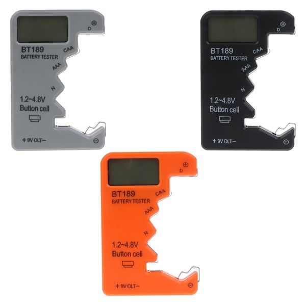 Testeur de batterie Détecteur d'alimentation Monitor de batterie à sec pour l'affichage numérique AAA AA 9V