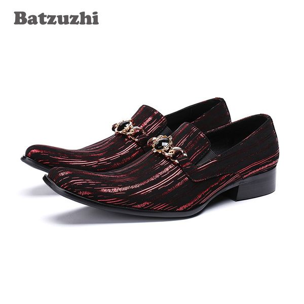 Batzuzhi Italien Mode À La Main Hommes Chaussures En Cuir D'affaires Robe Costume Hommes Chaussures Zapatos Mujer Meilleurs Cadeaux Hommes Parti, Big 46