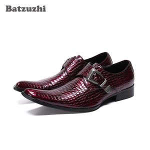 Batzuzhi chaussures habillées en cuir de Style italien pour hommes chaussures pour hommes à bout pointu pour les chaussures en cuir de mariage de fête hommes Zapatos Hombre!