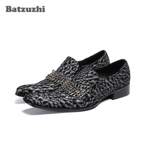 Batzuzhi chaussures de luxe faites à la main pour hommes chaussures habillées en cuir à bout pointu hommes zapatos de hombre affaires formelles, chaussures de fête pour hommes