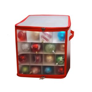 Boîte de rangement de boules de noël, organisateur de boules de noël, décorations d'arbre de noël, diviseur de boules, jouets 240125