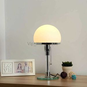 Lampe de table en verre Bauhaus Nordic Desk Night Light avec ampoule LED E27 AU EU UK US Plug 85-265V pour chambre salon hôtel étude HKD230808