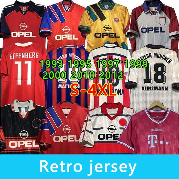 Bayern Munich Jersey retro 1993 1995 1997 1999 2000 2012 2012 2012 Jersey Kahn Kahn Lahm Neuer Ribery Robben Muller Lewandowski Player Jersey