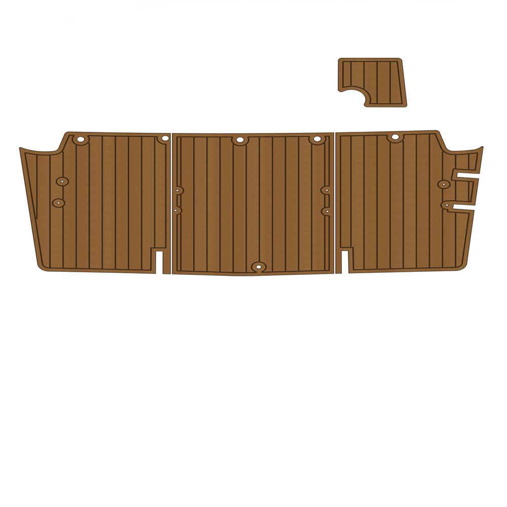 Bayliner 2855 Custom Badeplattform Kopf Boot EVA-Schaum Teak Deck Boden Pad Matte Rückseite selbstklebend SeaDek Gatorstep Style Boden