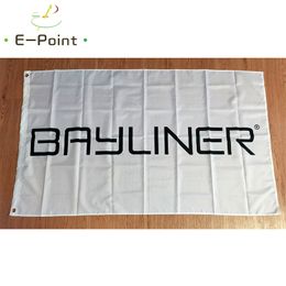 Bayliner Boats Flag blanc 3 * 5ft (90cm * 150cm) Polyester Flag Decoration Decoration Flying Home Garden Flag Gifts Festive