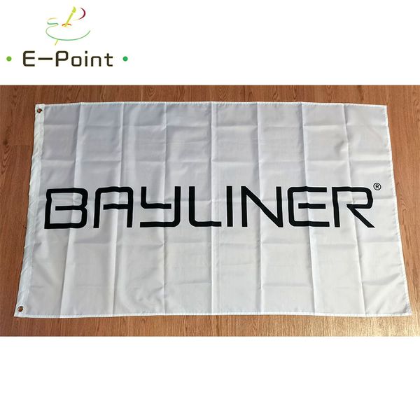 Bayliner Boats Flag blanc 3 * 5ft (90cm * 150cm) Polyester Flag Decoration Decoration Flying Home Garden Flag Gifts Festive