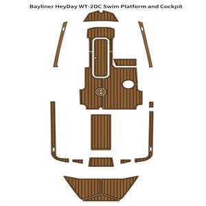 Bayliner HeyDay WT-2DC Swim Platform Cockpit Boat EVA Teck Deck Tapis de sol
