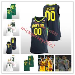 Jared Butler Davion Mitchell Baylor Bears Maillot de basket-ball cousu sur mesure 21 Yves Missi 25 Omar Adegbola Baylor Maillots