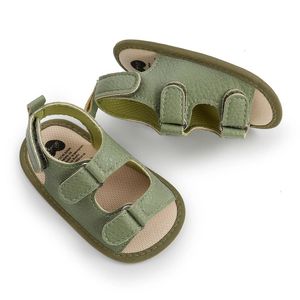 Baywell Zomer geboren Unisex Baby Sandaal Meisjes Jongens Schoen Zachte Bodem Antislip Babyschoenen PU Schoenen Ademend Peuter Sandaal 240229