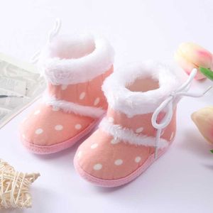 Baywell Winter Pasgeboren Baby Snowboots Houd Warm Pluche Insidegirls Booties Antislip Baby Zuigeling Peuter Leuke Zachte Bodemschoenen G1023