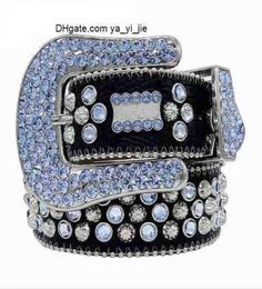 Bb Riem 2022 Designer Simon Riemen voor Mannen Vrouwen Glanzende diamanten riem wit cintura uomo boosluxurygoods 1030 152307075