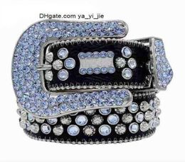 Bb Riem 2022 Designer Simon Riemen voor Mannen Vrouwen Glanzende diamanten riem wit cintura uomo boosluxurygoods 1030 157789239