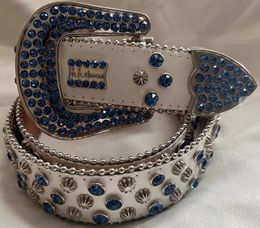 bb ceinture ceinture de designer simon nouveau BB ceinture couronne cristal headmens ceinture pour femme brillant diamant ceintures noir sur noir bleu blanc multicolore avec strass bling x14