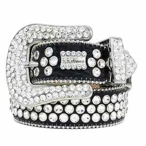 bb belt designer belt simon new BB Belt crown crystal headmens belt for women shiny diamond belts zwart op zwart blauw wit veelkleurig met bling strass t9