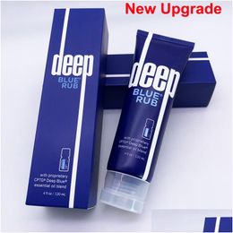 Bb CC Creams Crème topique Deep Blue Rub avec huile essentielle 120 ml de lotion mélangée pour soins de la peau dans une base de goutte hydratante et apaisante Dhsvl