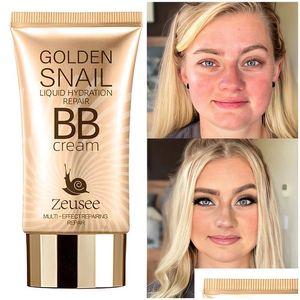 Bb Cc Cremas Oro Caracol Sunsn Crema Iluminador Corrector Hidratante Fundación Desnuda Entrega de Gotas de Larga Duración Salud Belleza Ma Dhh9Q