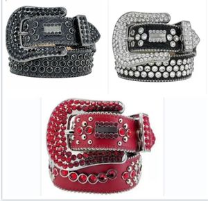 BB Designer Ceinture Hommes Ceinture Femmes Brillant Diamant Ceinture Noir Top Noir Bleu Blanc Multi Couleur Ruban Bijoux Strass En Gros comme Cadeau Ceinture