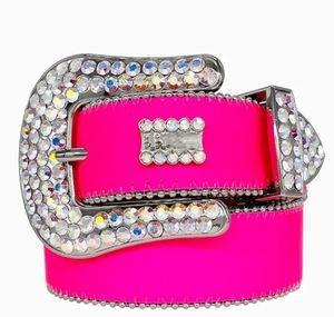 BB ceinture de diamant brillant de BB pour hommes et femmes Simon sur 20 styles multicolores de diamants en strass bling associés à des sacs de design élégants.