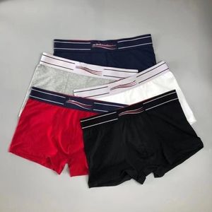 bb Sous-vêtements pour hommes Boxer slips Sous-vêtements Sexy Classiques pour hommes Shorts Respirant Sports décontractés Mode confortable Peut mélanger les couleurs Image détaillée 3 pièces avec boîte F