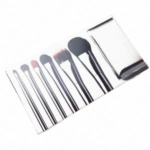 BB Sier Travel Makeup Brush Set Limited Editi 7-pcs -go Cosmetics Beauty Tools W8ve #