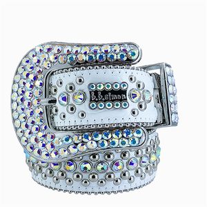 BB Simon Bb ceinture sangle hommes femmes strass concepteur ceinture Western Bling cristal diamant clouté ceintures f2