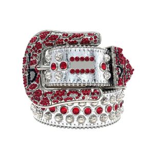 Bb Simon Belt Designer Cinturones de alta calidad para hombres y mujeres Hebilla de diamante brillante Combinación perfecta de diamantes multicolores