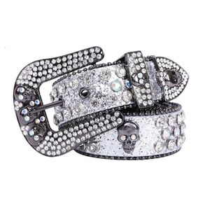 Bb Simon riem ontwerper topkwaliteit riem voor mannen vrouwen glanzende diamant zwart op zwart blauw wit veelkleurig met bling steentjes als geschenk