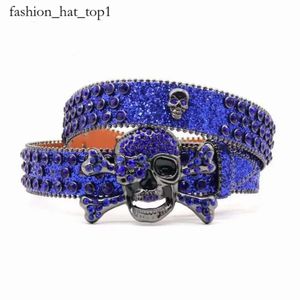 BB Simon Ceinture Mode B Lettre Crâne Luxurys Design Hommes Femmes BB Ceinture De Luxe Designer Ceinture Rétro Aiguille Boucle Ceintures 20 Couleur Cristal Diamant avec Boîte 186