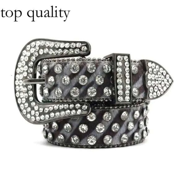 BB Simon Designer Belt Righestone Belt for Men and Women Punk Rivet Punk Pin Boucle incrustée Joker Belt Miss Seller 655