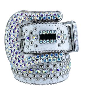 BB Simon Righestone Belt With Bling Rinasons for Mens Women Designer Belts As Birthday Christmas Gift 258J