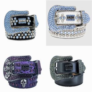 BB Simon STRAP BB Men Femmes Suisseaux de concepteur Western Bling Crystal Diamond Belts S s s