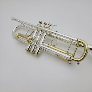 Bb Trumpet LT180S-72 Instrumento musical profesional de latón chapado en plata dorada con estuche