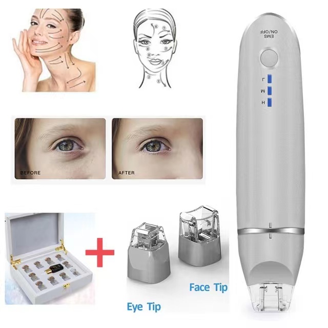 BB Ultrasonic Infrared EMS Massager BB Eyes EMS Eye Care Massager Home Use Beauty Machine With Clip Microcurrent Device