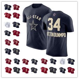 T-shirt ALL-STAR ANTETOKOUNMPO Durant TATUM Morant JAMES EDWARDS ADEBAYO Jersey Butler maxey Embiid Doncic BRUNSON WALIBURTON Booker Harden Curry Wade Jokic T-SHIRT