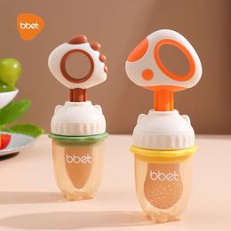 BBET sucettes pour bébés fruits frais ronger sucettes en Gel de silice apprendre manger né bébé nom personnalisé sucette non gratuit 240314