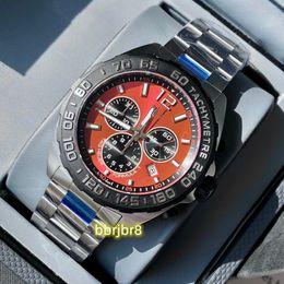 BBK 2024 Diámetro de reloj de cuarzo para hombres 43 mm con movimiento de cuarzo suizo Sapphire Glass Mirror Caja de regalo de acero inoxidable de acero inoxidable