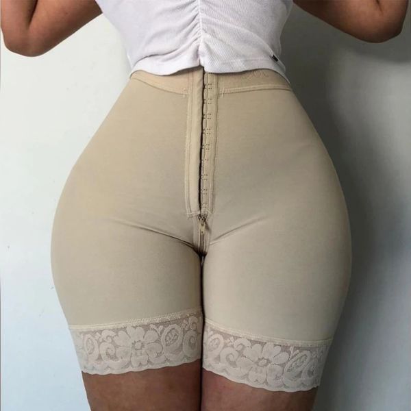 Bbl Shorts Faja femmes corps Shaper taille haute ventre contrôle culotte ceinture Shapewear sous-vêtements amincissants serré ventre Corset 240112