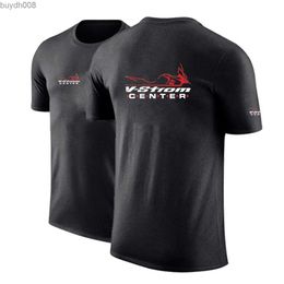 Bbm4 T-shirts pour hommes 2024 Nouveaux hommes V-Strom DL 650 Moto Motorsport Team Coton à manches courtes Harajuku Été Couleur unie Mode T-shirt Top