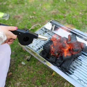 Accesorios para barbacoa, soplador de mano para el hogar, soplador de barbacoa portátil, secador de pelo pequeño, accesorios para barbacoa al aire libre, herramientas