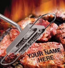 BRAGE BRAGACE Brandage Tools en fer avec des lettres modifiables 55 lettres Fire de marque Impreinte Alphabet Alminum Cuisine extérieure pour le steak Meat7064665