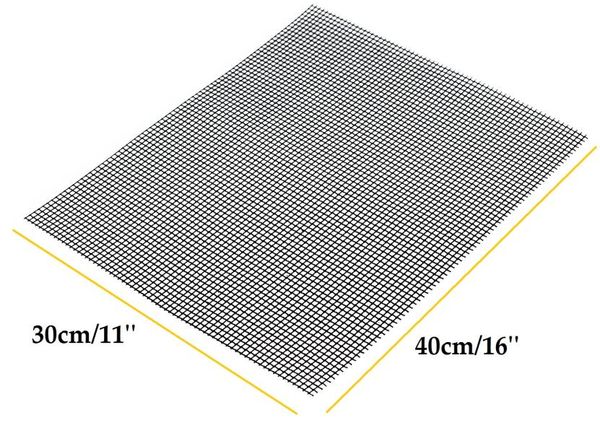 Tapis de barbecue antiadhésif, accessoires de grilles en maille pour barbecue en plein air, plateau en maille PFOA pour légumes grillés 7523727