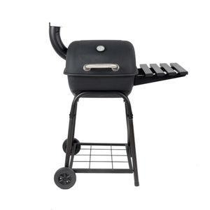 BBQ-grills RevoAce mini-houtskoolgrill van 26 inch met zijplank, zwart CBC1760W 230817