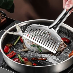 BBQ Grills Roestvrijstalen huishoudbarbecuetang voedsel gebakken vis gegrilde biefstuk frituren keukengereedschap 230706