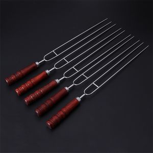 Accessoires d'outils de barbecue 5pcs fourchettes à rôtir avec sac camping chien brochettes portable barbecue outil extérieur dls barbecue grill accessoires 220921