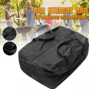 BBQ Gereedschap Accessoires 745743 cm Opslag Draagtas Houtskool Grill Duffle Voor Weber BABY Q Q1000 Serie Draagbare 230706