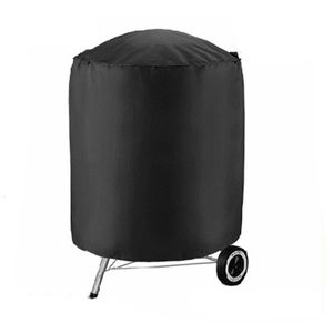 Outils de barbecue Accessoires Couverture de barbecue Extérieure Poussière Étanche Weber Heavy Duty Grill Cover Rain Protective outdoor Barbecue cover round bbq grill black 230714