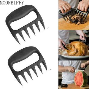 BBQ Tools Accessoires Bear Claw Tool Vlees Grinder Scheuren Beer Barbecue Vork Voedsel in de keuken 230522