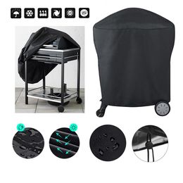 Outils de barbecue Accessoires Couverture Extérieur Poussière Étanche Weber Heavy Duty Grill Rain Protective Outdoor Barbecue cover bbq grill noir 230706