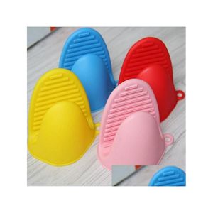 BBQ Tools Accessoires Accessoires Food Grade Microwave Kook Sile Oven Mitt Pinch Grips Skid Pot Holder KD1 Drop Delivery Home Garden Patio Dhzyn